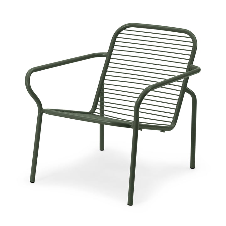 Normann Copenhagen - Vig Lounge Chair, mørkegrøn