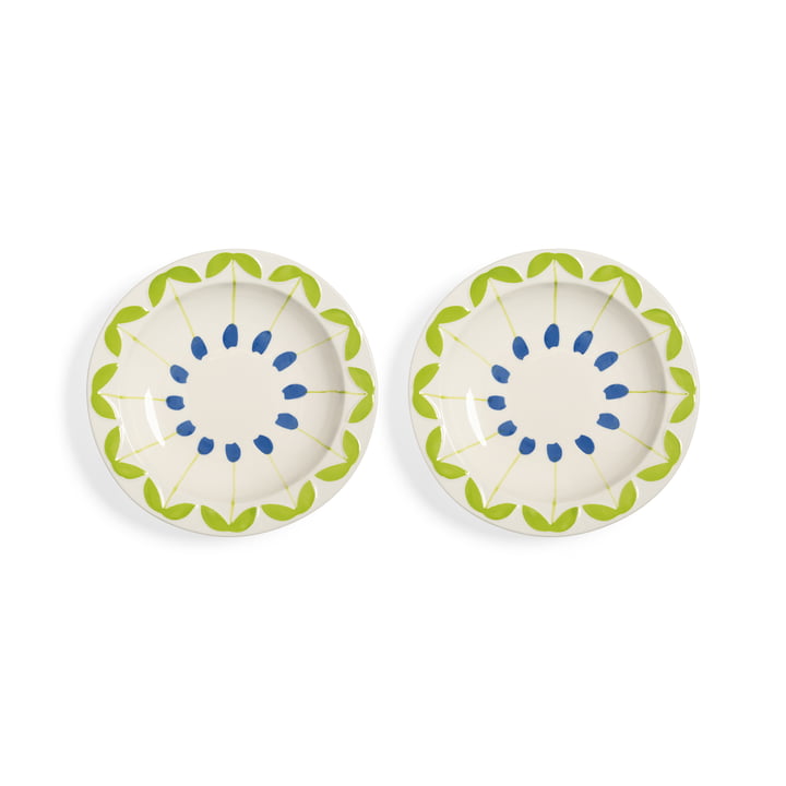 & klevering - Folk Ø 22,5 cm, blå (sæt med 2)