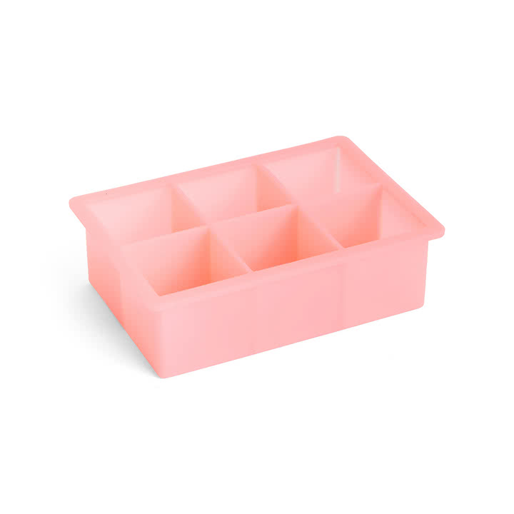 HAY - Silikone isterningmaskine rektangulær XXL, terninger, pink