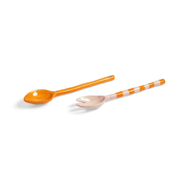 & klevering - Boavista salatservietter, orange stribet