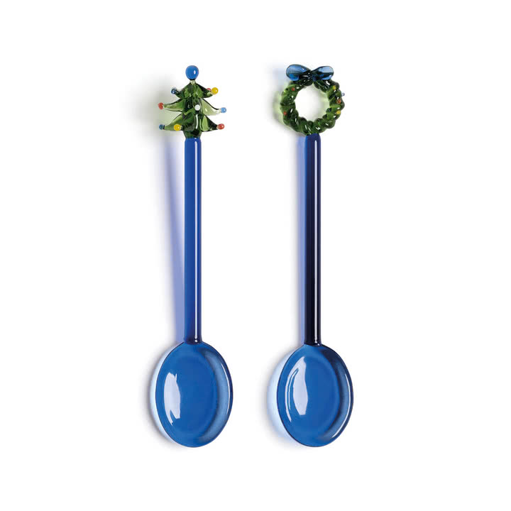 & klevering - Merry spoon, blå (sæt med 2)