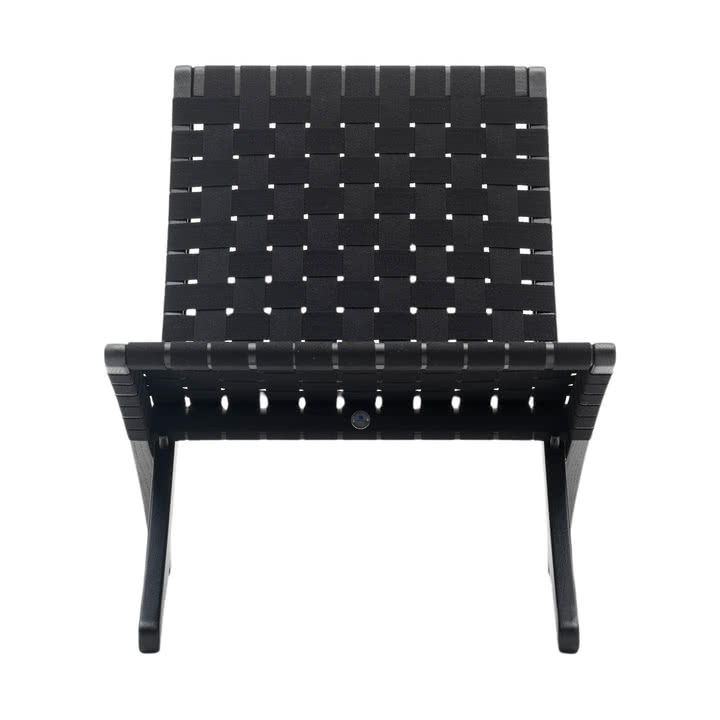 Carl Hansen - MG501 Cuba stol, sortlakeret eg / sort / rustfrit stål beslag (Limited Edition)