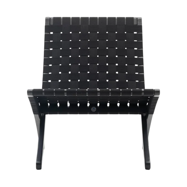 Carl Hansen - MG501 Cuba stol, sortlakeret eg / sort / rustfrit stål beslag (Limited Edition)