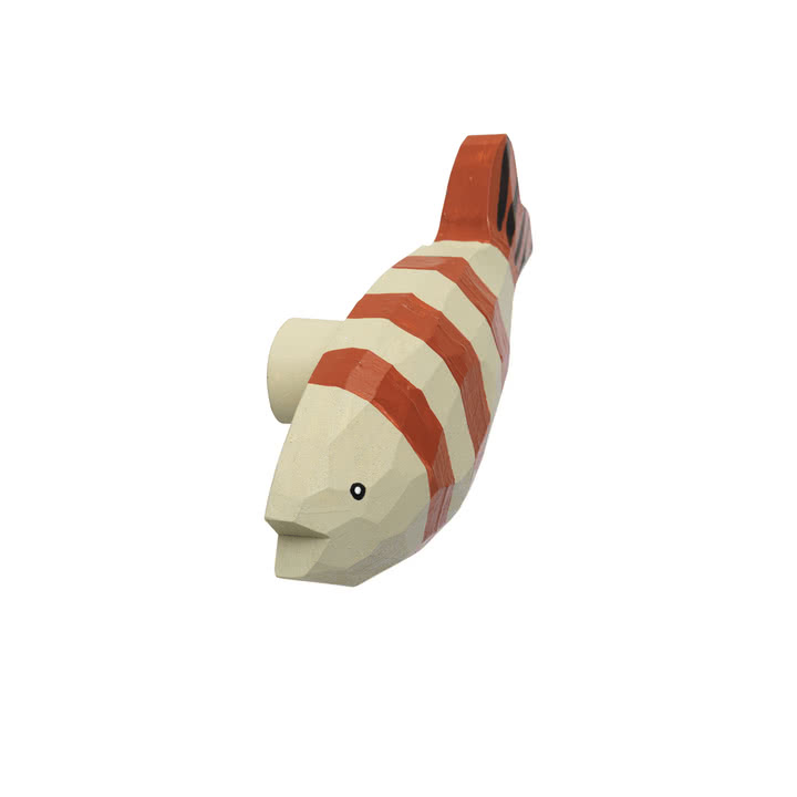 Ferm Living - Havnkrog, fiskestriber, bagt ler / lys cele