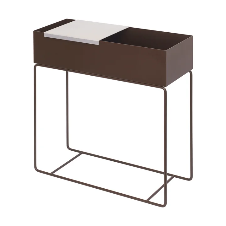Ferm Living - Plant Box med bakke, aluminium