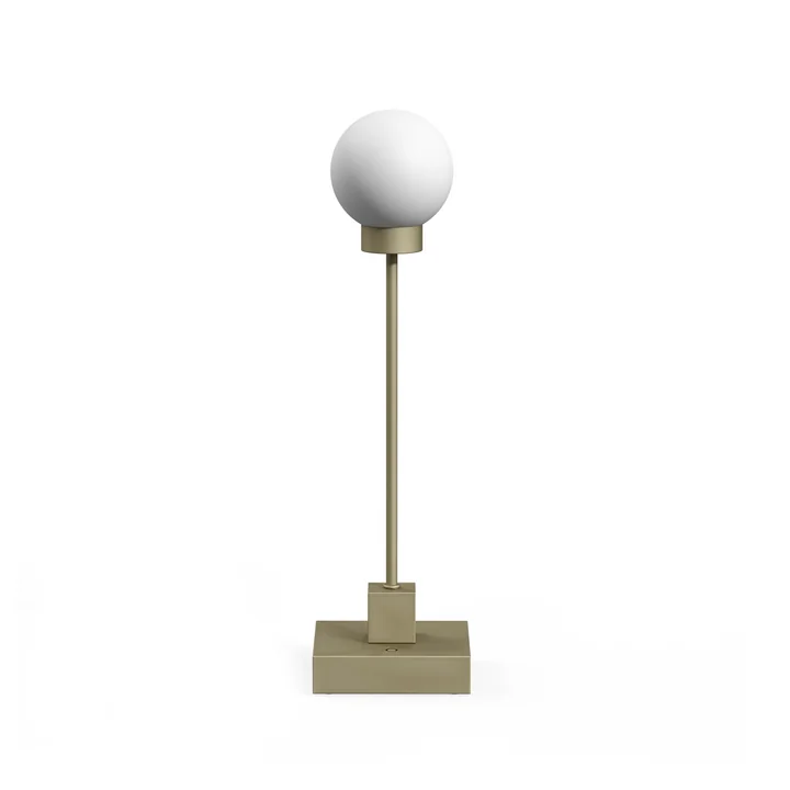 Northern - Snowball LED bordlampe med batteri, gråbeige