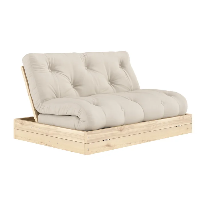 Karup Design - Flip Raw daybed, 140 x 200 cm, naturlig fyr / beige (747)