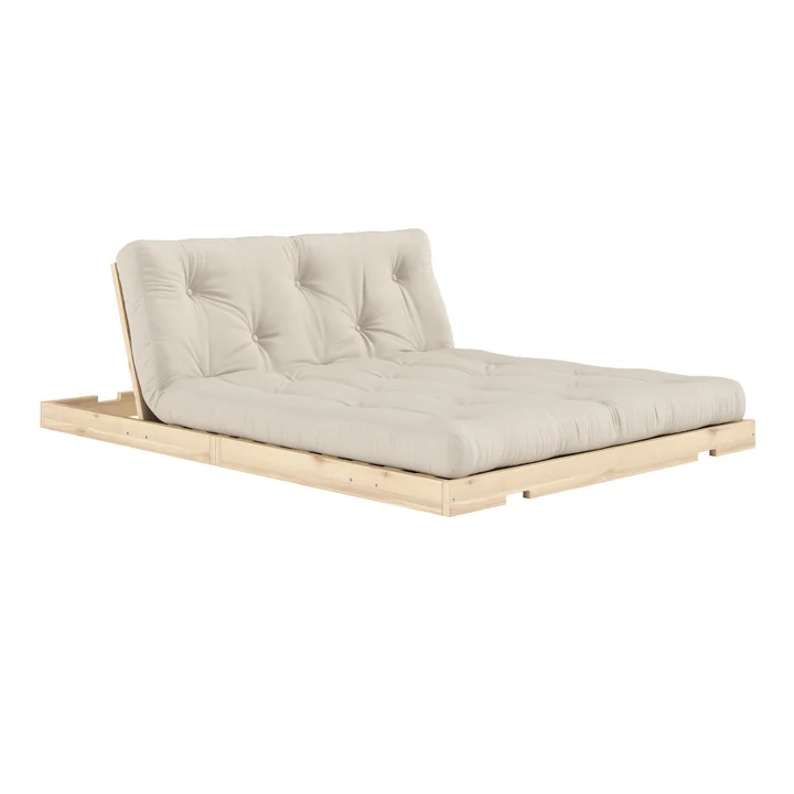 Karup Design - Flip Raw daybed, 140 x 200 cm, naturlig fyr / beige (747)