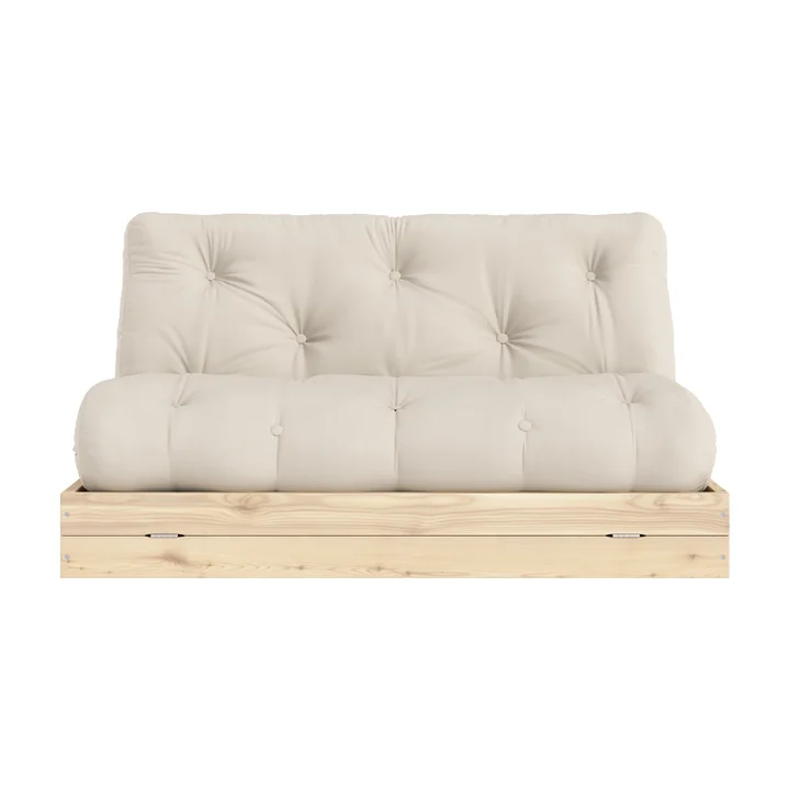 Karup Design - Flip Raw daybed, 140 x 200 cm, naturlig fyr / beige (747)