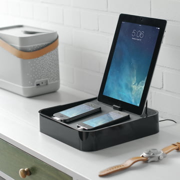 Bluelounge – Sanctuary⁴ USB ladestation, sort