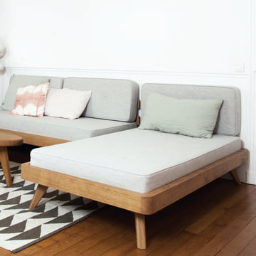 Fleksibel sofa & dagseng i en