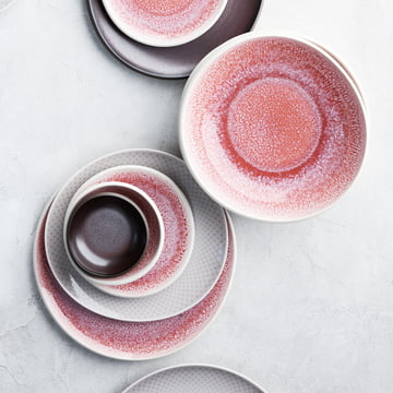 Junto - rose quartz bordservice fra Rosenthal inspireret af rosenkvarts