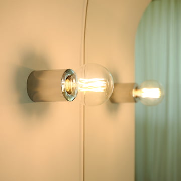 Bee væg- og loftlampe fra Collection i farven krom