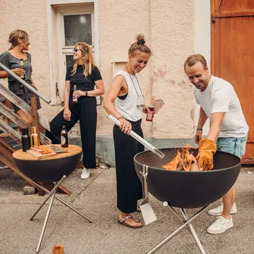 Skål 70 ildskål med stativ fra höfats