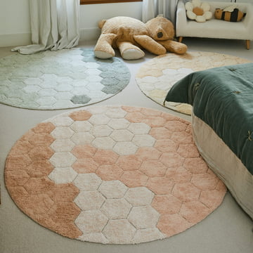 Honeycomb vaskbart tæppe fra Lorena Canals