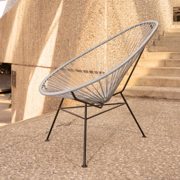 Acapulco Design - 24CR Stol 3, sort / metallisk sølv (Limited Edition)