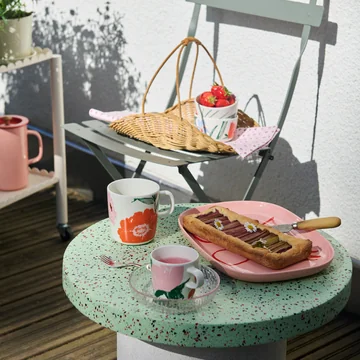 Marimekko - Oiva Puutarhakutsut krus med hank, flerfarvet