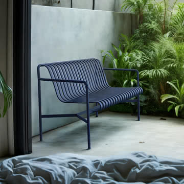 Hay - Palissade Dining Bench, deep blue (Exclusive Edition 2025)