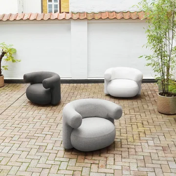 Normann Copenhagen - Burra Outdoor Lounge Chair med omvendt funktion, Gruppe
