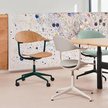 Vitra - Mynt kontorstol 4-stjernet base basic mørk / dyb sort
