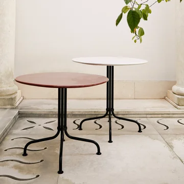 Gubi - Carmel Bistro loungebord og bistro spisebord, 75 x 75 cm