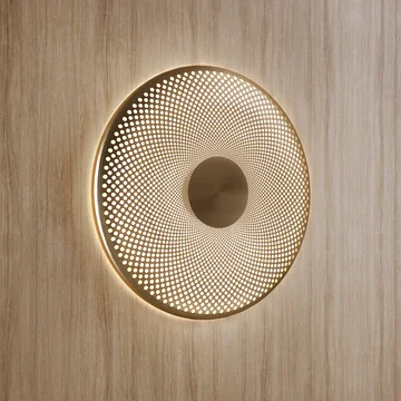 Northern - Glint LED-væglampe, lille, messing, Ø 25 cm