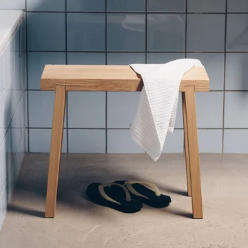 side by side - skammelbænk, stor, naturlig eg