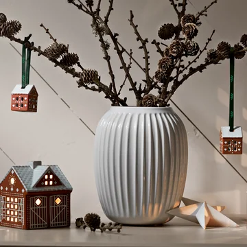 Kähler Design - Julekugle med honningkager, brun (sæt med 2)