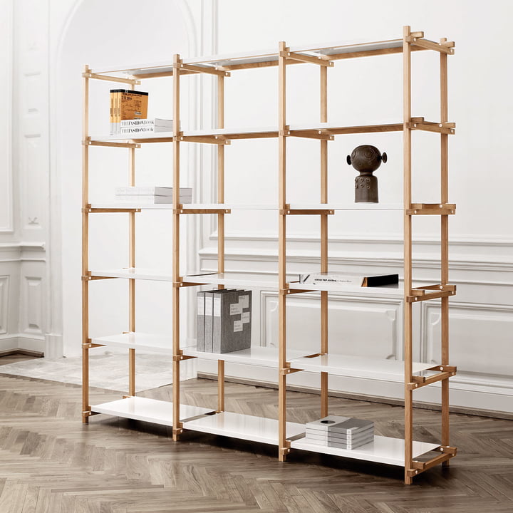 Hay Woody Shelf - Høj, hvid