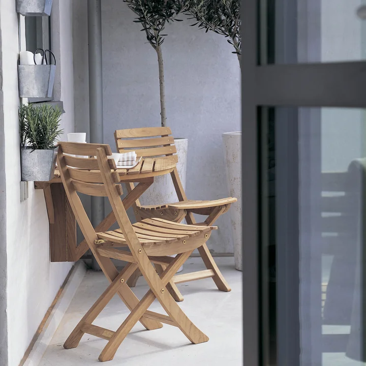 Design på det mindste rum: Skagerak Vendia bord og stole