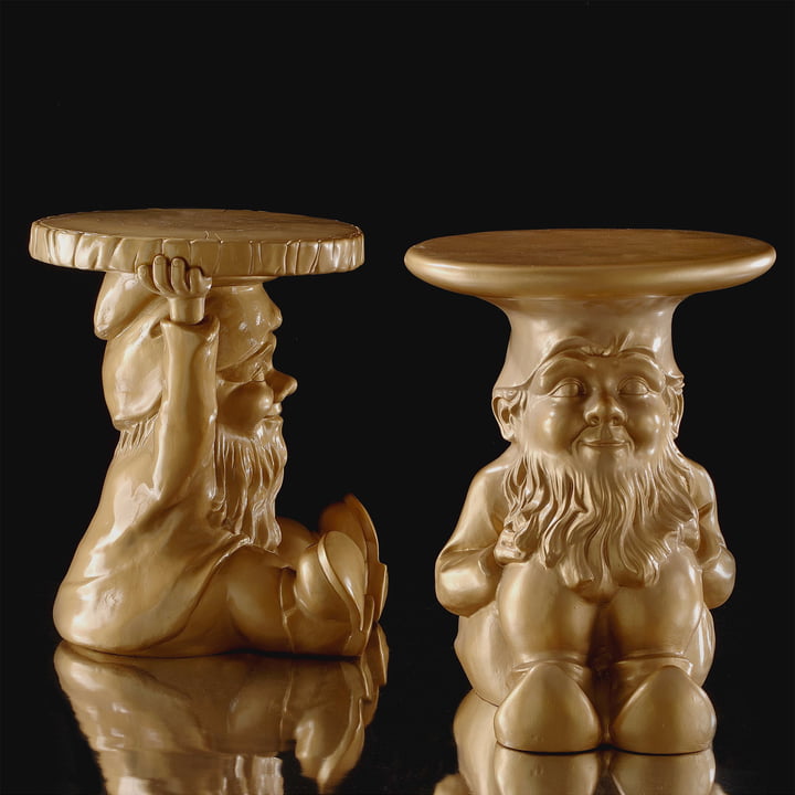 Nisser sideborde Napoleon og Attila, guld fra Kartell