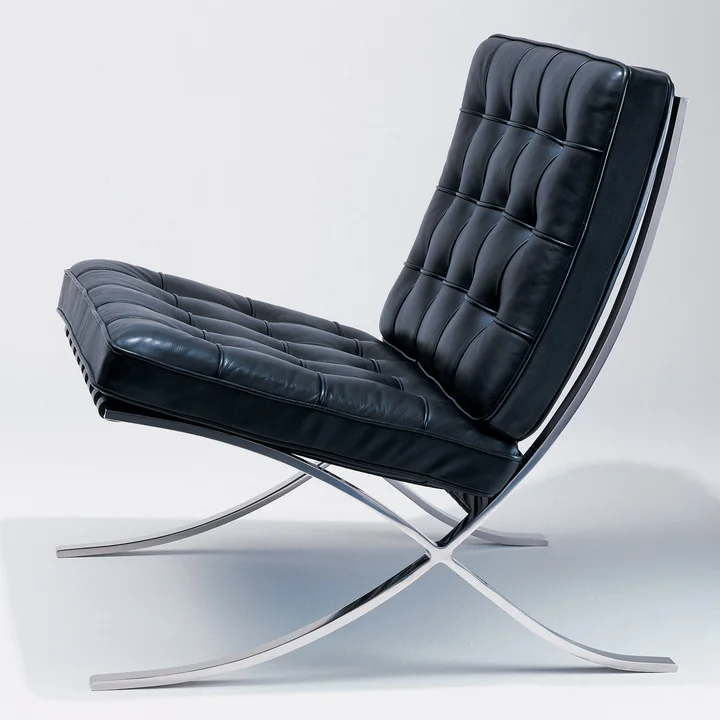 Knoll - Barcelona lænestol, sort