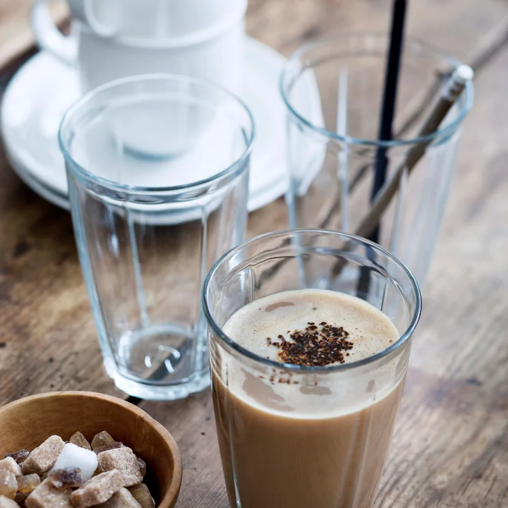 Elegant kaffepause med Grand Cru Soft latteglas