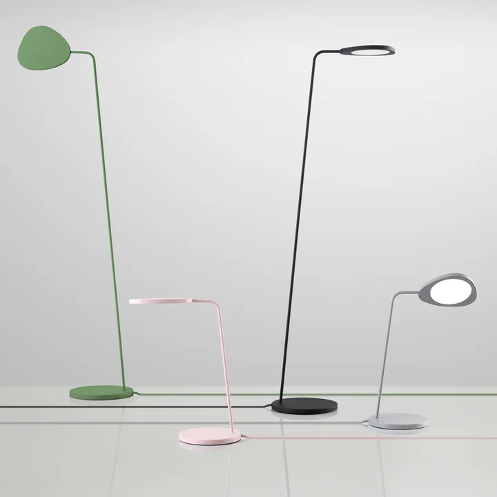 Muuto – Leaf bord- og gulvlampe – gruppe