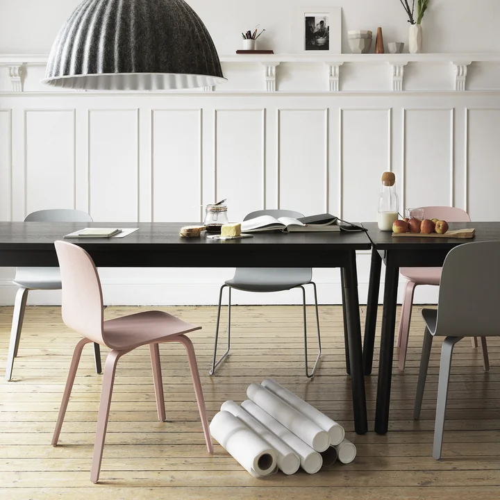 Muuto – Visu stol, træ, metal – gruppe