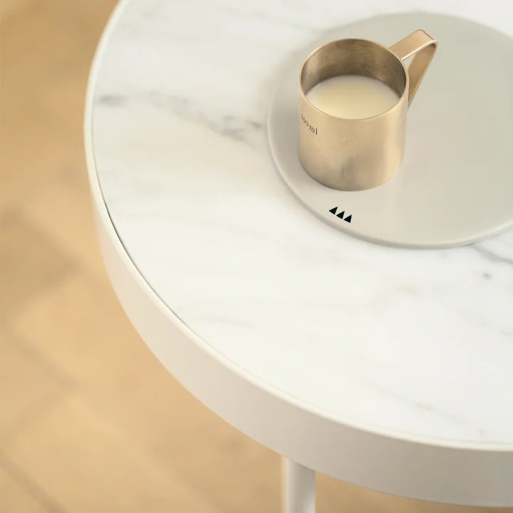 Ferm Living – marmorbord, hvid