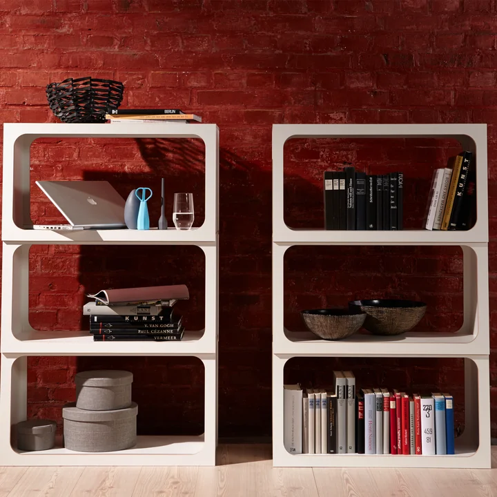 Müller Small Living – Boxit stabelbart reolmodul, set fra siden