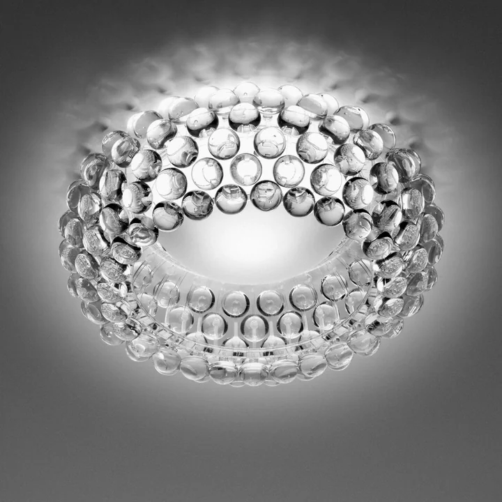 Caboche loftslampe fra Foscarini i gennemsigtig