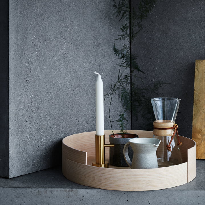 Candlestick Single and Stack Tray af Fritz Hansen