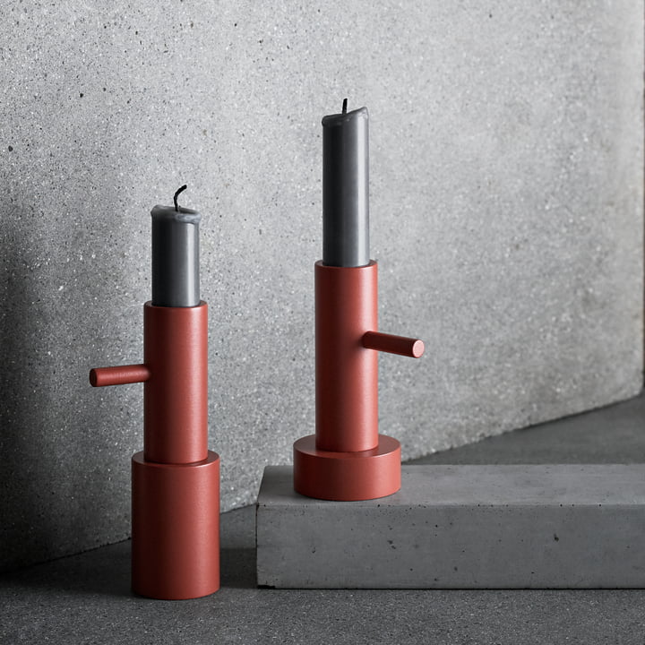 Fritz Hansen - lysestage i terracotta