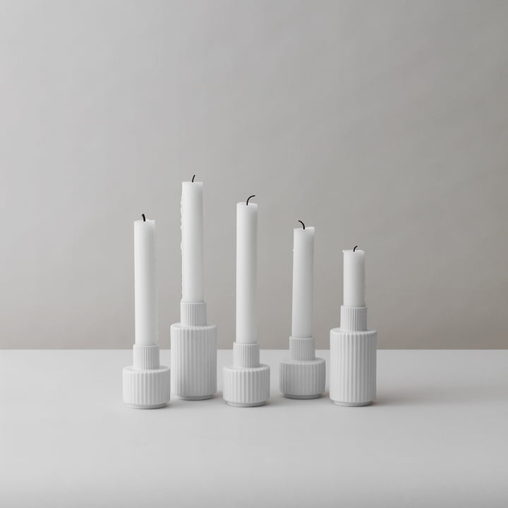 Lysestager af Lyngby Porcelæn