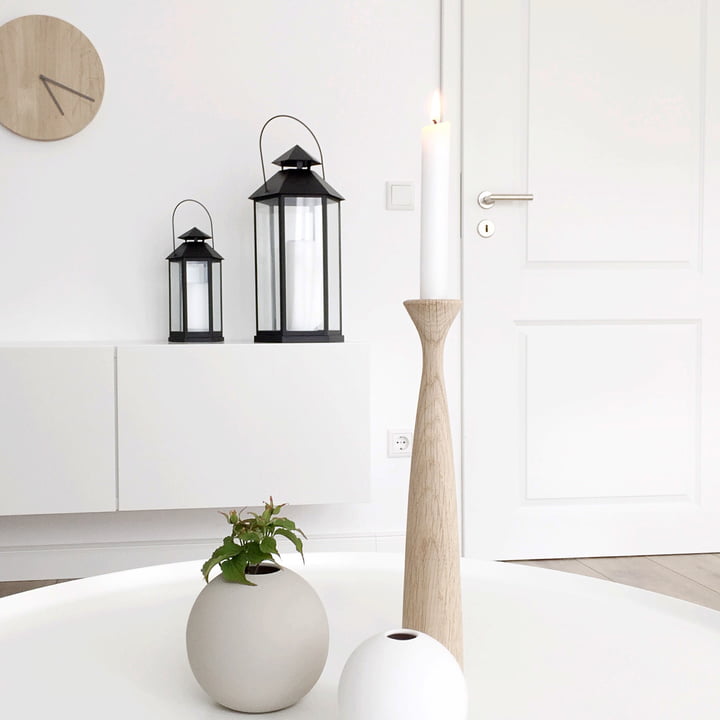 applicata - Blossom lysestage, rose i naturlig eg af Jana Albat fra bloggen Nordiccalm