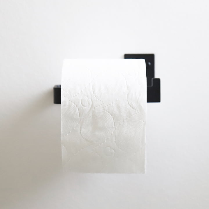 Toiletpapirholder fra Nichba Design i sort