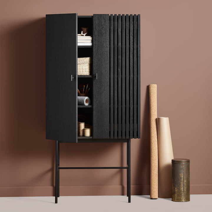 Array Highboard 80 cm i sort fra Woud