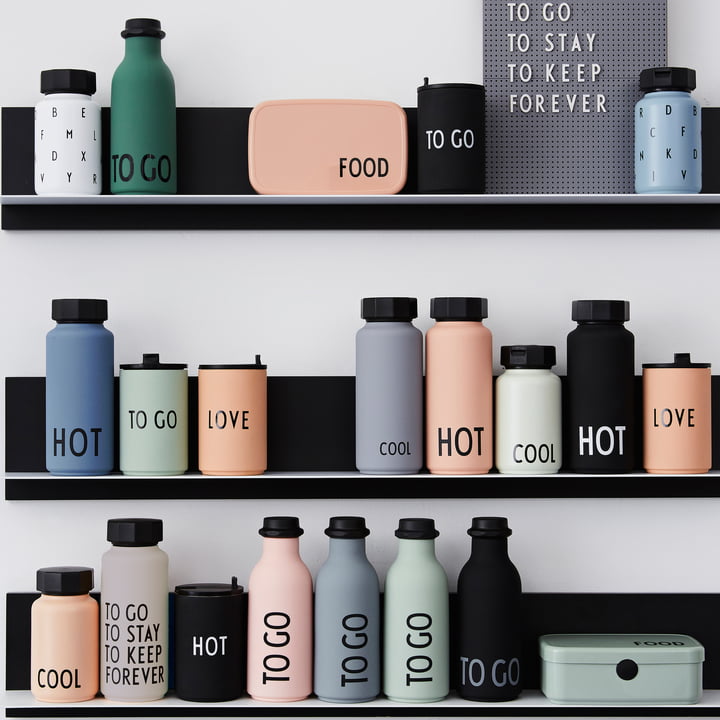 To Go Water Bottle, AJ Thermos Bottle, Mad- & frokostkasser fra Design Letters