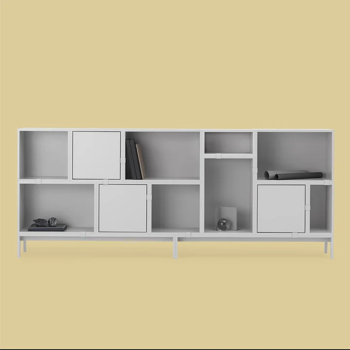 Stacked reolsystem i lysegrå fra Muuto
