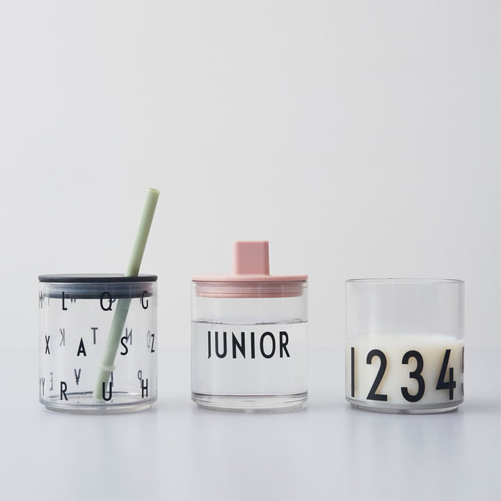 AJ Kids Personligt drikkeglas med tilbehør fra Design Letters