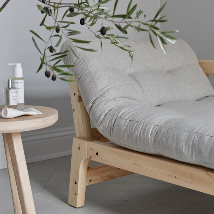 Step sofa af Karup Design i natur fyrretræ / beige