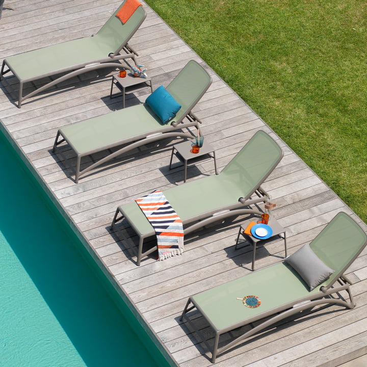 Atlantico Outdoor lounger, tortora / agave af Nardi