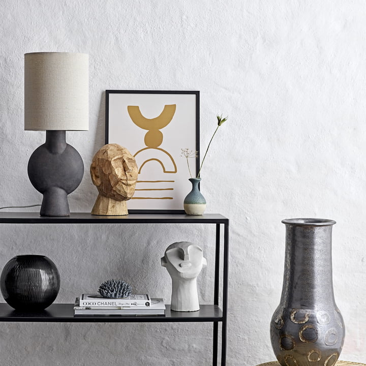 Terracotta bordlampe fra Bloomingville